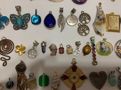 Vintage & Modern Costume Jewelry Pendant Charms Mixed Lot Of 110+