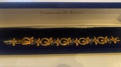 Camrose & Kross Jacqueline Kennedy Sapphire And Crystal Gold Bracelet JBK
