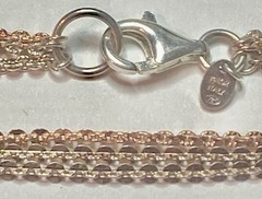 3 CHAIN & MULTICOLORS WOMEN MILOR 925 STERLING SILVER BRACELET 6.6 gr & 9″