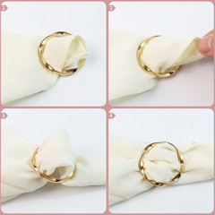 10 Pack Scarf Ring Clip T-Shirt Tie Clips for Women, Scarf Ring Clothes Corner K