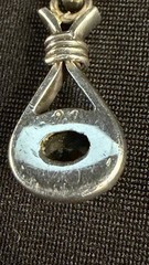 Vintage Sterling Silver Pendant Set with a Beautiful Facetted Aquamarine