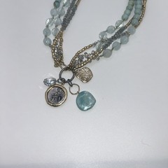 Vintage 18in Chico’s Four Strand charm Necklace