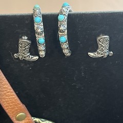 Jewelry Lot Faux Turquoise Blue Southwestern Style Necklaces Bracelets Earrings