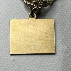 Vintage 12k Gold Filled Charm Bracelet Curb Link twisted rope 6.75 in (6 3/4 in)