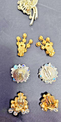 Vintage Rhinstone Mixed Lot 1970’s & 1980s Unsigned Costume Jewelry