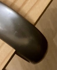 Vintage Chunky Acrylic Bangle Bracelet Lucite Smoky Gray 8.5″