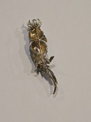 Rhinestone Cockatoo Parrot Bird Brooch Pin Crystal Rainbow Enamel Tropical Bird