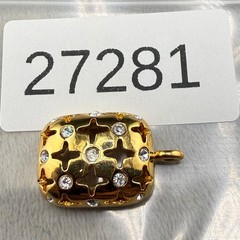 Vintage Swarovski Pendant Gold Tone