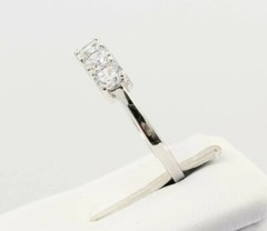 Art Deco Style Round 1.5Ct Lab Created Diamond 925 Silver Wedding Band Ring
