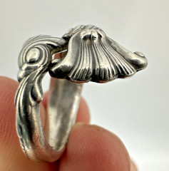 Wallace Sterling Silver Romance of The Sea Ring Size 6.25 Vintage 1950 MCM