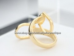Sallys Quality 100% Copper Scarf Ring Saddle Buckles Brooch For Silk Scarves