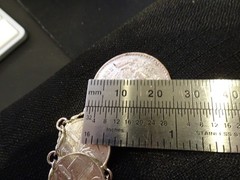 # 654- VINTAGE MEXICO COIN BRACELET-21 REAL COINS