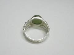 Vintage USSR sterling silver ring 925 star, nephritis, 8,2 gr, ring size 11,5.