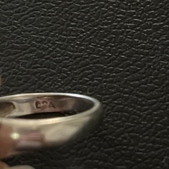 Vintage C&A Sterling Silver Ring With Trillion Cut Purple Gemstone Kunzite 6.25