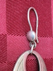 Vintage USSR Soviet 875 Silver Ethnic Earrings Kubachi Star Hallmark