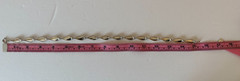 UnoAerre Sterling Modernist Petal Link Choker Necklace 925 Italy 15 in 23.48 gm