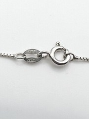 Sterling 925 Silver Vintage Southwest Estate Box Necklace 17.75”in 1.9gram 0.5mm