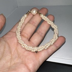 Faux Pearls Vintage Multistrand Bracelet