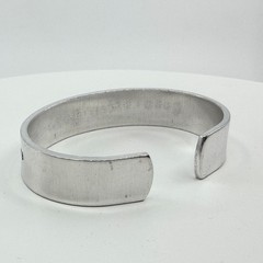 VTG Inspirational Silver Tone “Love Teach Guide Inspire” Engraved Cuff Bracelet