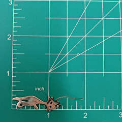 VTG 925 Cat Silhouette 1.5in Drop Earrings Sterling Silver 3g Patina Intact READ