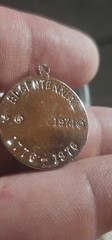 Vintage 1776-1976 USA Bicentennial Charm Pendant With red enamel