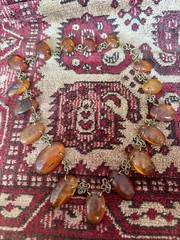 Aunt Elza’s Baltic Amber Necklace Magnificent Magical Fortune Teller Heirloom