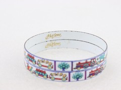 8.25″ Vintage Set of 2 Marlene Austria Enamel Bangle Bracelets Modernist