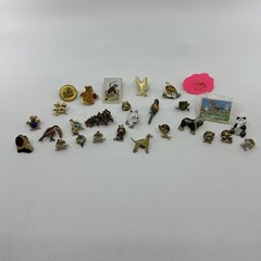 Vintage Animal Enamel Pin Lot Birds Panda Wildlife Cloisonne Gold (PIN-1)