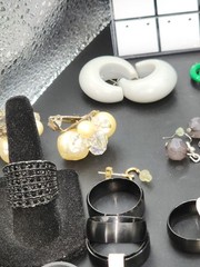 Estate Lot Vintage Contemporary Jewelry Necklaces Bracelet Earrings Rings 34 Pcs