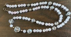 Vintage Bellissima Necklace & Earrings Rose Quartz Australian Crystal