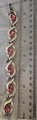 Vintage 1950 Lisner? Pink Rhinestone and White Enamel Parure. Stunning