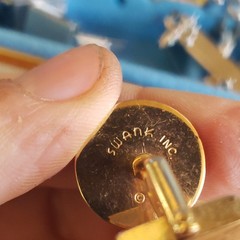 SWANK vintage lot of 21 Cufflinks, silver tone and gold tone.
