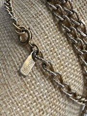 Monet Gold Tone Long Chain Necklace 54 Inches Signed