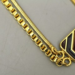 Lanvin Vintage Double Chain Necklace, Classic Necklace, with Tag