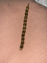 Peridot Bracelet Vintage Antique Classic Design Used