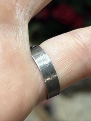 56. Vintage MEXICO Silver Los Cocos Two Balls Old School Ring 5.8g, 5.25s