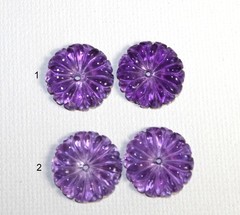 Vintage Amethyst Flower Jackets For Earrings Use With Any Studs You own