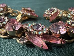 BREATH-TAKING GORGEOUS VINTAGE JULIANA BRACELET EARRINGS SET EXCELLENT CONDITION