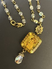 Maximal Art Necklace LOT Signed Estate Jewelry 2 Pieces Victorian Style Dangles