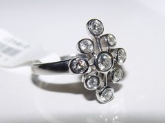 Vintage Natural Diamond Cocktail Ring 0.80CT(Est). 14K gold S-7.25