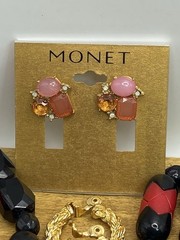 Vintage 15 Piece Monet Signed Mixed Jewelry Lot