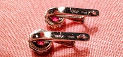 Vintage Corundum Earrings Silver 925 Women’s Jewelry, made in USSR