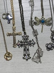 Vintage Quality Pendant Necklace Jewelry Lot Of 17 Variety Some Signed LB946