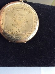 Antique Victorian Landscape Towne Scene PHOTO LOCKET – c.1860