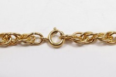 Vintage American Jewelry Chain Co. USA 12K Gold Filled Oval Link Necklace 26.5″