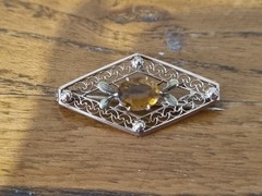Victorian Edwardian Art Deco Jewellery Lot 10k gold Brass Glass GF See Video
