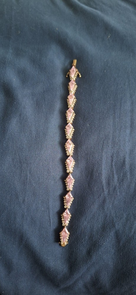Pink Rhinestone Bracelet