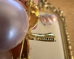Vintage Park Lane Pink & Purple Grape Cluster Brooch/pendant & Earrings Set