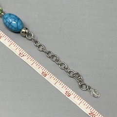 Bohemian Necklace Chunky Multi Color Acrylic Glass Beads Station Designer 19″