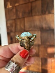 Aunt Elza’s Scarab Antique Ring Magnificent Magical Fortune Teller Heirloom Adj